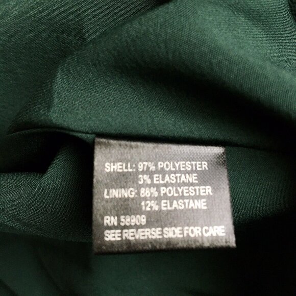 Gianni Bini Forest Green Long‎ Sleeve Ruffle Wrap Mini Dress - Size XS - Picture 12 of 12